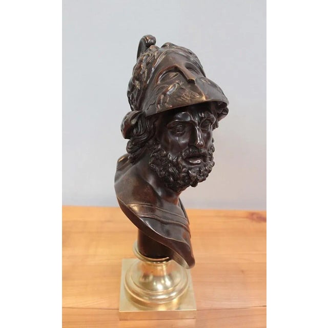 Bust of Pericles in bronze with brown patina placed on a gilded bronze base. ******** Period: early 20th century Perfect...