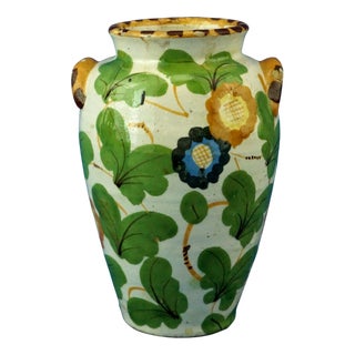 Ceramic Pharmacy Jar attributed to Ulisse Cantagalli, Italy, 19th Century For Sale