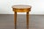 A French Napoléon III period walnut side table from the mid-19th century, with single drawer, tapered legs and brass feet....