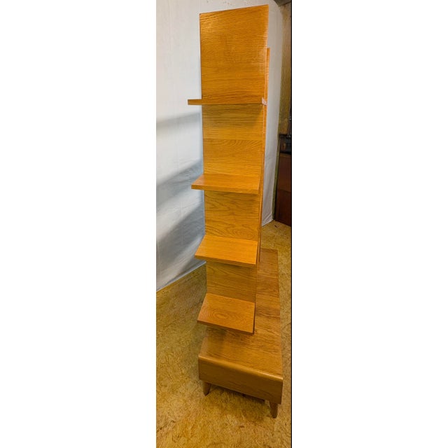 Mid-Century Modern Scandinavian Syle Teak Shelving Unit, 1990s For Sale - Image 9 of 12