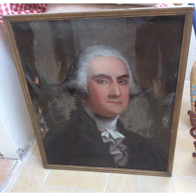 Reverse Painting on Glass of George Washington For Sale - Image 4 of 10