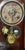 Antique Gilbert Ersa Walnut Parlor Mantel Clock Spider Web Glass With Key For Sale - Image 12 of 18