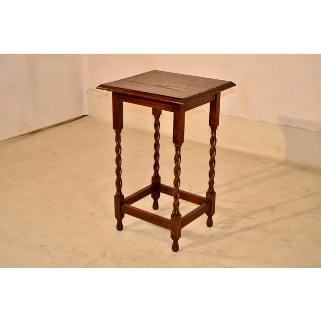 Circa 1900 English Oak Side Table For Sale In Greensboro - Image 6 of 7