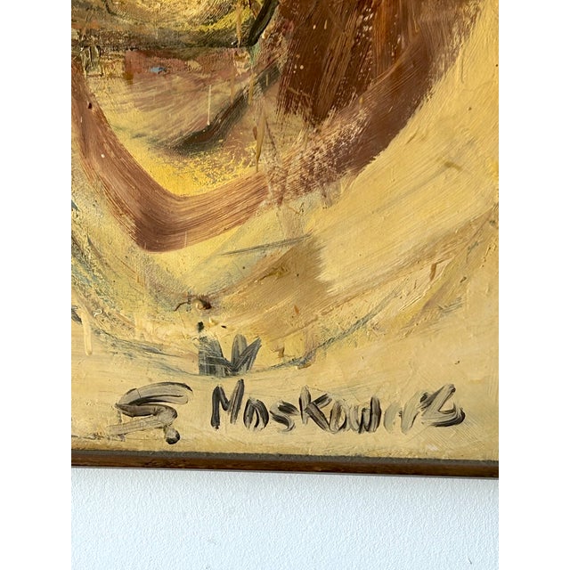 Mid-Century West Coast Abstract Expressionist Painting by Selma Moskowitz (1928–2018) For Sale - Image 10 of 17