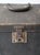 Early 20th Century Antique Industrial Slant Top Travel Case Trunk For Sale - Image 5 of 12