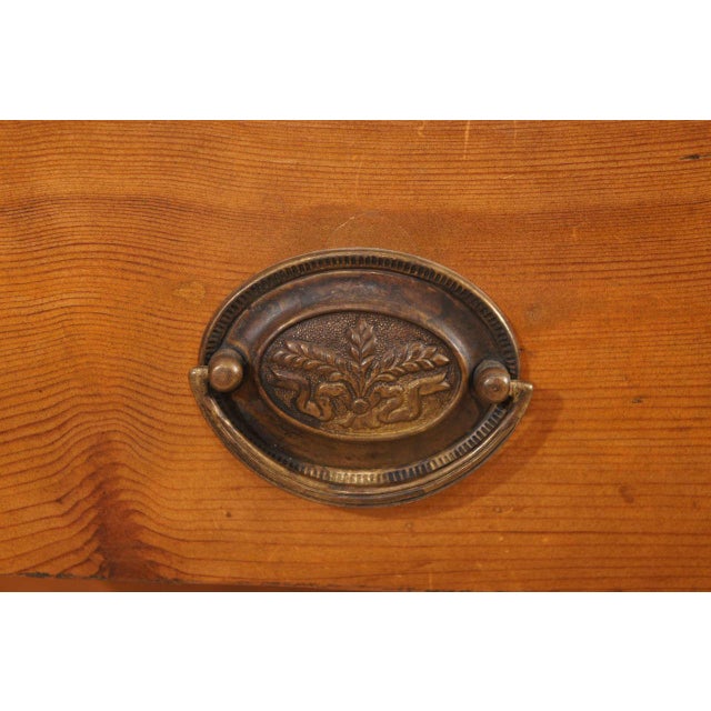 Wood French Provincial Pine Desk For Sale - Image 7 of 11