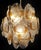 Vintage Italian Murano Chandelier with 24 Clear and Amber, 1980s For Sale - Image 9 of 15