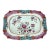 18th Century Chinese Export Famille Rose Porcelain Small Platter With Pink Scale Border For Sale