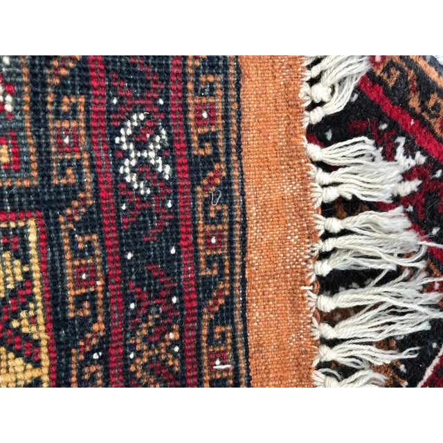Small Vintage Baluch Rug For Sale - Image 8 of 9