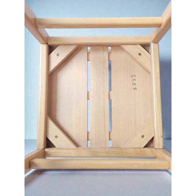 Vintage Chairs in Beechwood, 1980s, Set of 4 For Sale - Image 8 of 9