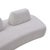 Textile Zerani Curved Sofa With Movable Backrests For Sale - Image 7 of 10