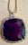 Amethyst 110Ct Cushion Amethyst & 5 Ct Diamond Pendant Necklace 14 K Yellow Gold + Chain For Sale - Image 8 of 18