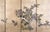 1950s Japanese Byobu "2 Quails Under Flowering Bush" Artist Hand Signed & Hand Painted 4-Panel Folding Screen Excellent Overall Condition For Sale - Image 9 of 10