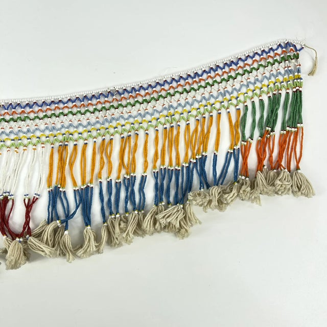 Glass Early 20th Century Zulu Beaded Skirt Shangaan Style South Africa MATTER COLLECTION For Sale - Image 7 of 13