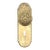 Victorian Brass Beaded Dummy Door Knob Set For Sale