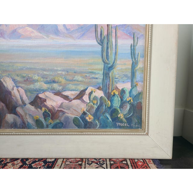 Pascal Hyde 1950s Oil Painting Mojave Desert Landscape For Sale - Image 12 of 18