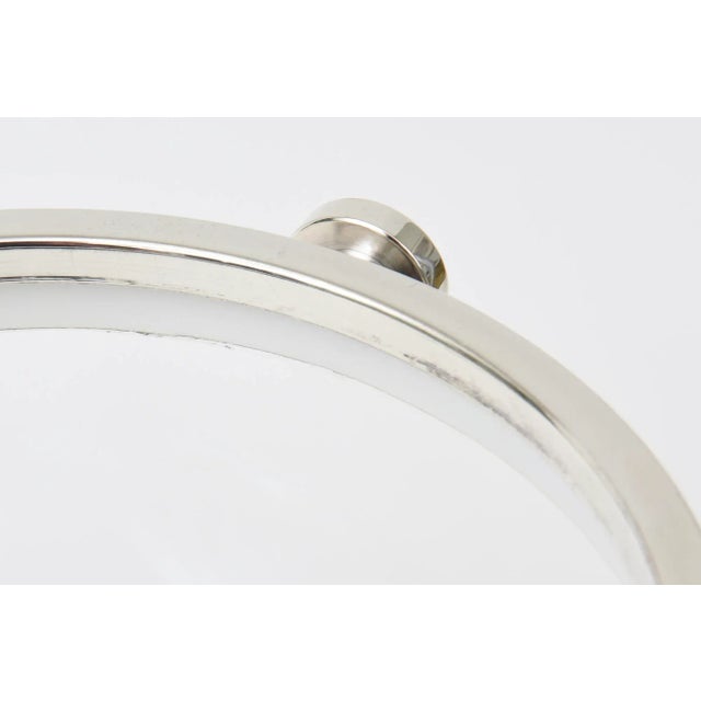 Metal Brazilian Crystal Glass and Silver-Plate Ice Bucket by Riva 90's For Sale - Image 7 of 10