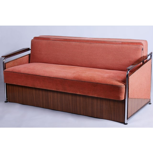 Bauhaus Seating Set in Tubular Chrome-Plated Steel, Czech, 1940s, Set of 3 For Sale - Image 17 of 18