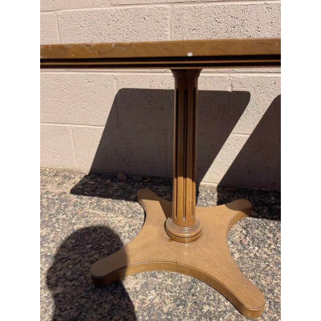 Mid-Century Modern Pair of Pedestal Side Tables, Attributed to Triune Furniture For Sale - Image 3 of 5