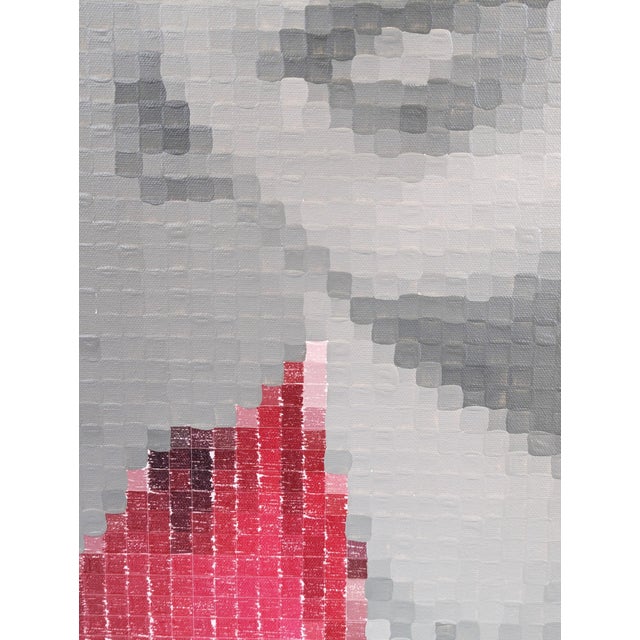 Francisco Vital "Frida Kahlo in Rebozo" Contemporary Pop Art Inspired Pixel Portrait Painting, 2021 For Sale - Image 9 of 10
