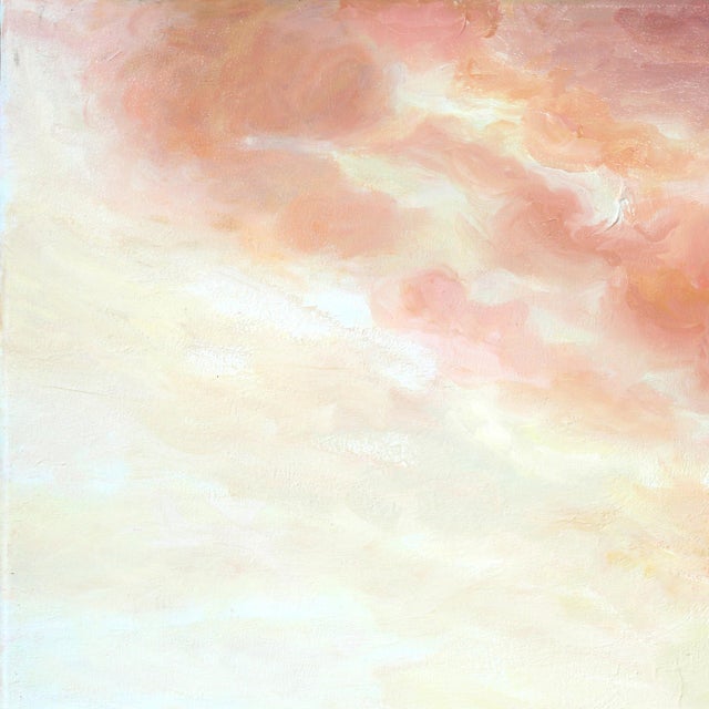 Textile Beachwalk - Original Atmospheric Sunset Coastal Seascape Oil Painting For Sale - Image 7 of 9
