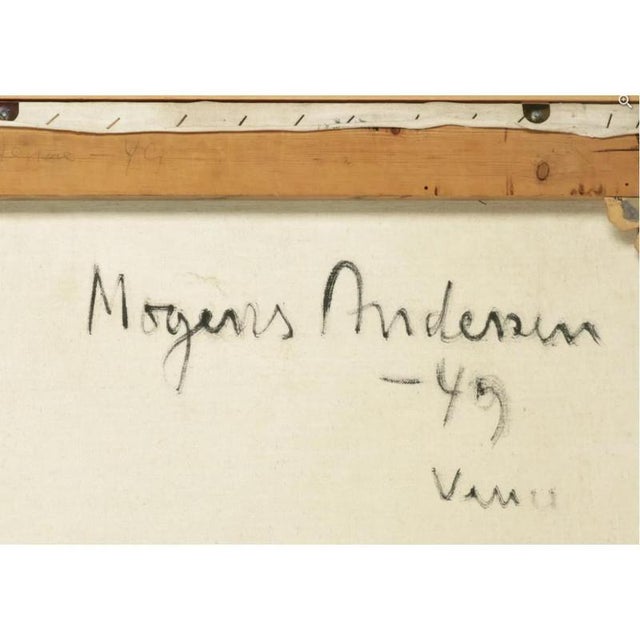 Mogens Andersen (1916-2003). Abstract composition Oil on canvas. Signed and dated 'Mogens Andersen 49. Vence' on the back....