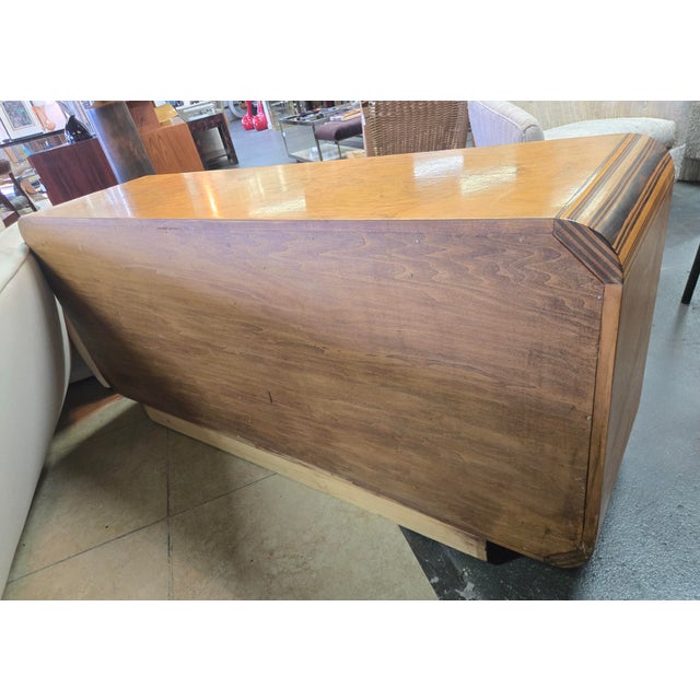 Mid-Century Modern Henredon "Scene Two" Collection Burlewood Credenza For Sale - Image 3 of 11