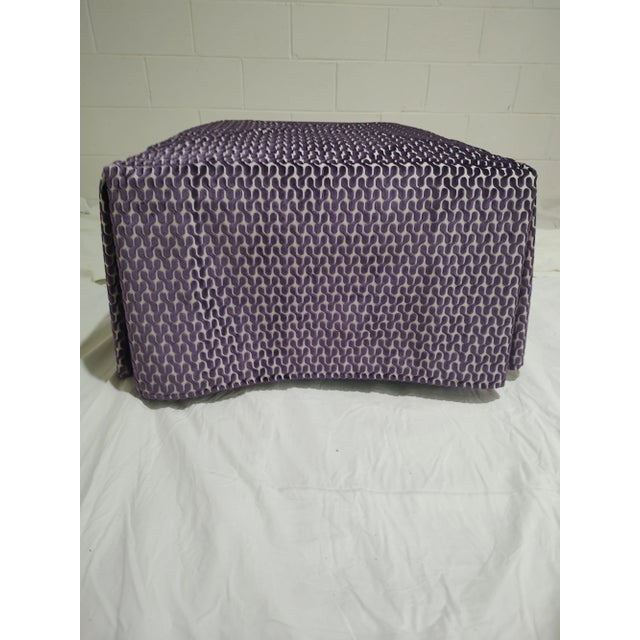 1990s Henredon Ottoman- Newly Upholstered, Vintage 90s For Sale - Image 5 of 13