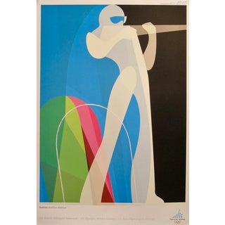 Original Vintage 2006 Torino Olympic Poster, Biathlon For Sale