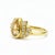 Modern Lotus Gold Ring With Citrine Silver, Gold, Size 6 For Sale - Image 3 of 5