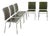 Leather and Chrome Dining Room Chairs, Set of 5 For Sale