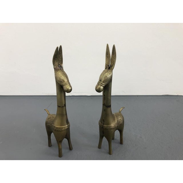 Vintage brass donkeys. Large brass donkeys statue. Heavy brass donkey figurine. Love donkey. Home decor. Wonderful vintage...