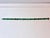 2020s 24 Carat Natural Emerald Tennis Bracelet, 14 Karat Yellow Gold, 17.5gm, 7 Inch For Sale - Image 5 of 8