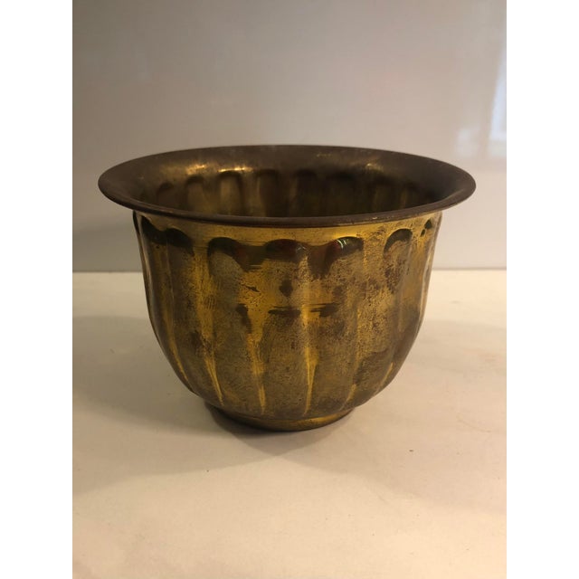 This lovely Vintage Fluted Brass Planter, Footed is the perfect size to display your favorite herb on your countertop or...