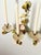 Vintage Floral Three-Candle Toleware Sconce For Sale In New Orleans - Image 6 of 9