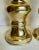 Vintage Pair of Brass 25" Tall Floor Candle Holder Candle Stands For Sale - Image 9 of 12