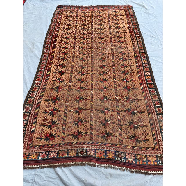 Camel Antique Camel Serab Hand-Knotted Wool Rug - 9'10" X 5'4" For Sale - Image 8 of 12