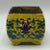 1900 - 1909 Antique Japanese Satsuma Square Footed Pot Crackle Glaze Floral Enamel c.1900 For Sale - Image 5 of 7