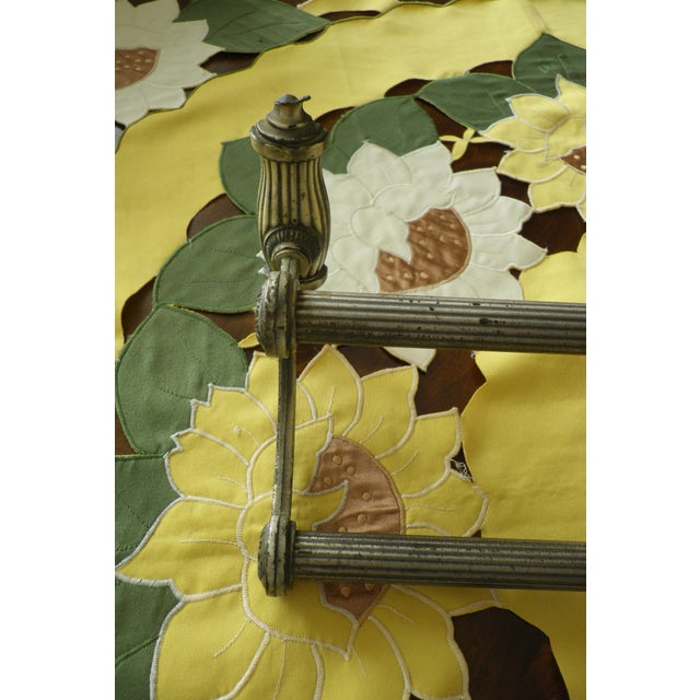 Vintage Double Wall-Mounted Towel Rack, 1970 For Sale - Image 11 of 13