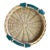 Small Round Green Osier Tray For Sale