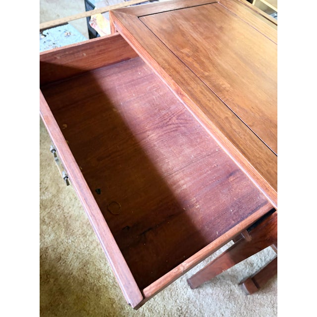 Antique Chinese 1940’s Natural Rosewood Qing Dynasty Style Alter Table / Console For Sale - Image 4 of 11