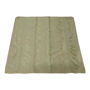Vintage Mint Color Silk Deco Style Ribbon Pattern Fabric Fragment