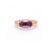 5.88ct Oval Amethyst Solitaire Art Deco 14k Rose Gold Ring Size 7 For Sale