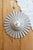 Vintage Pleated Ceramic Pendant Light in Lilac and Taupe, 1990s For Sale - Image 3 of 8