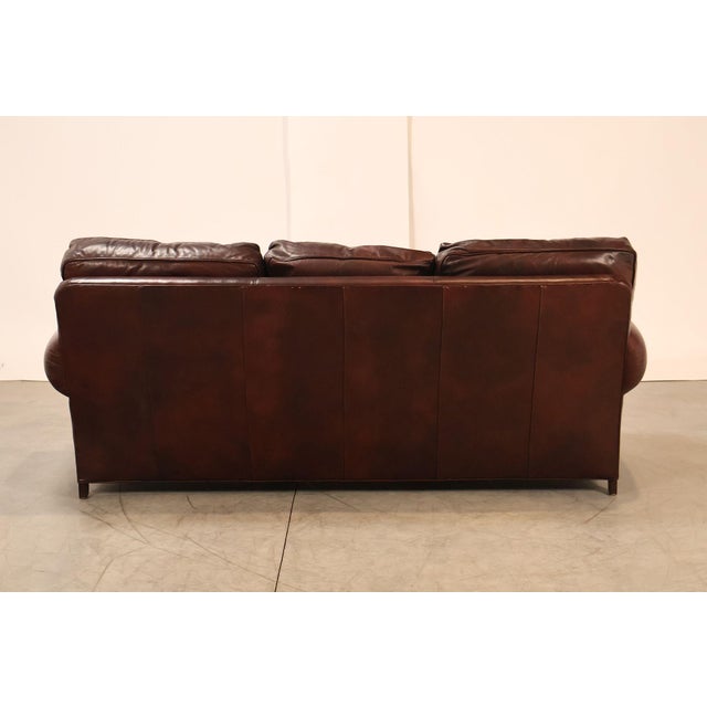 Hancock & Moore Traditional Leather Sofa For Sale - Image 14 of 18