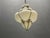 Wrought Iron and White Murano Glass Pendant Light, 1960s For Sale - Image 9 of 17