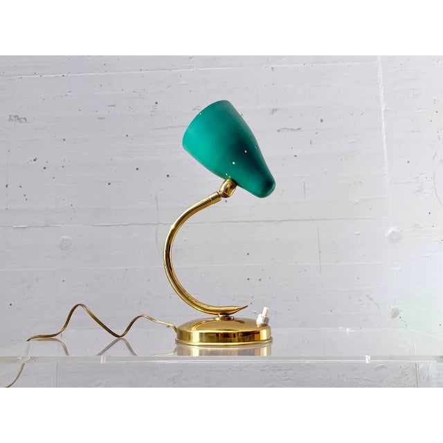 Vintage Table Lamp with Metal Shade, Italy, 1950s For Sale - Image 15 of 16