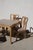 Late 20th Century Handcrafted Chippendale-Style Game Table and Four Chairs With Leather, Set of 5 For Sale - Image 9 of 14