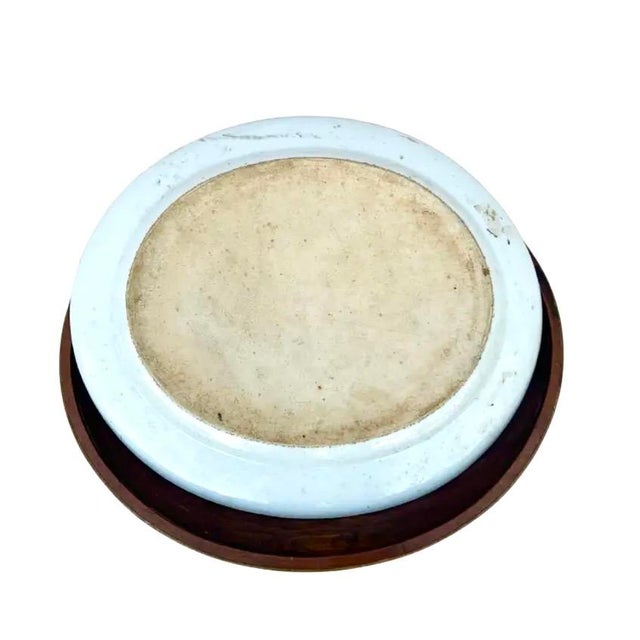 Ceramic Chinese Export Porcelain Tray on Custom Stand For Sale - Image 7 of 9