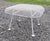 Mid-Century Modern 1950s Woodard Sculptura Patio Stool Unmarked For Sale - Image 3 of 7